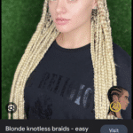 Blonde box braids